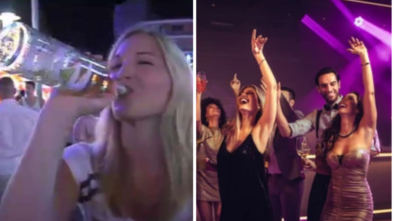 Jovénes en discoteca
