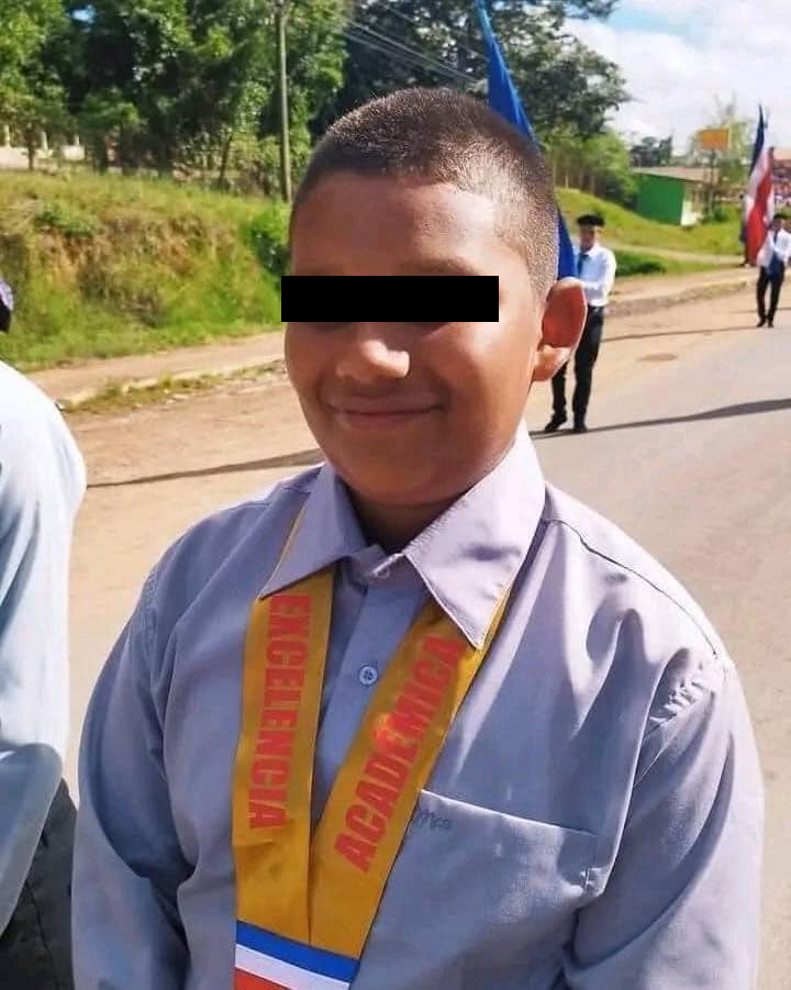 Foto del menor que muere por dengue en Olancho 