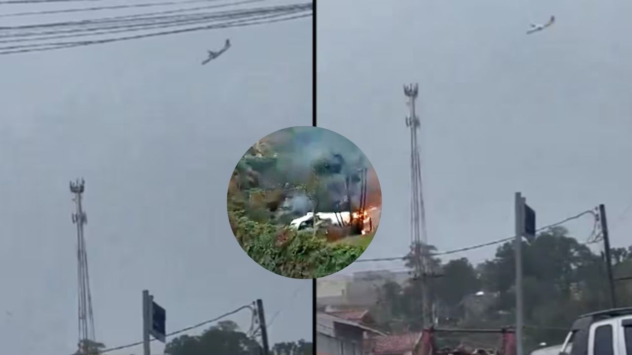 Imagen de Accidente de avión en Brasil: video capta cómo se estrella con más de 60 personas a bordo