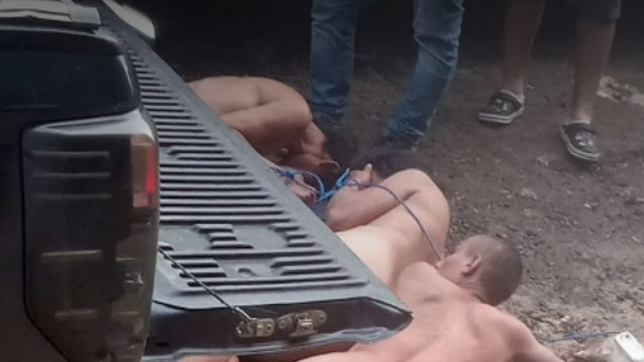 Imagen de Desnudan y amarran a supuestos ladrones en El Paraíso
