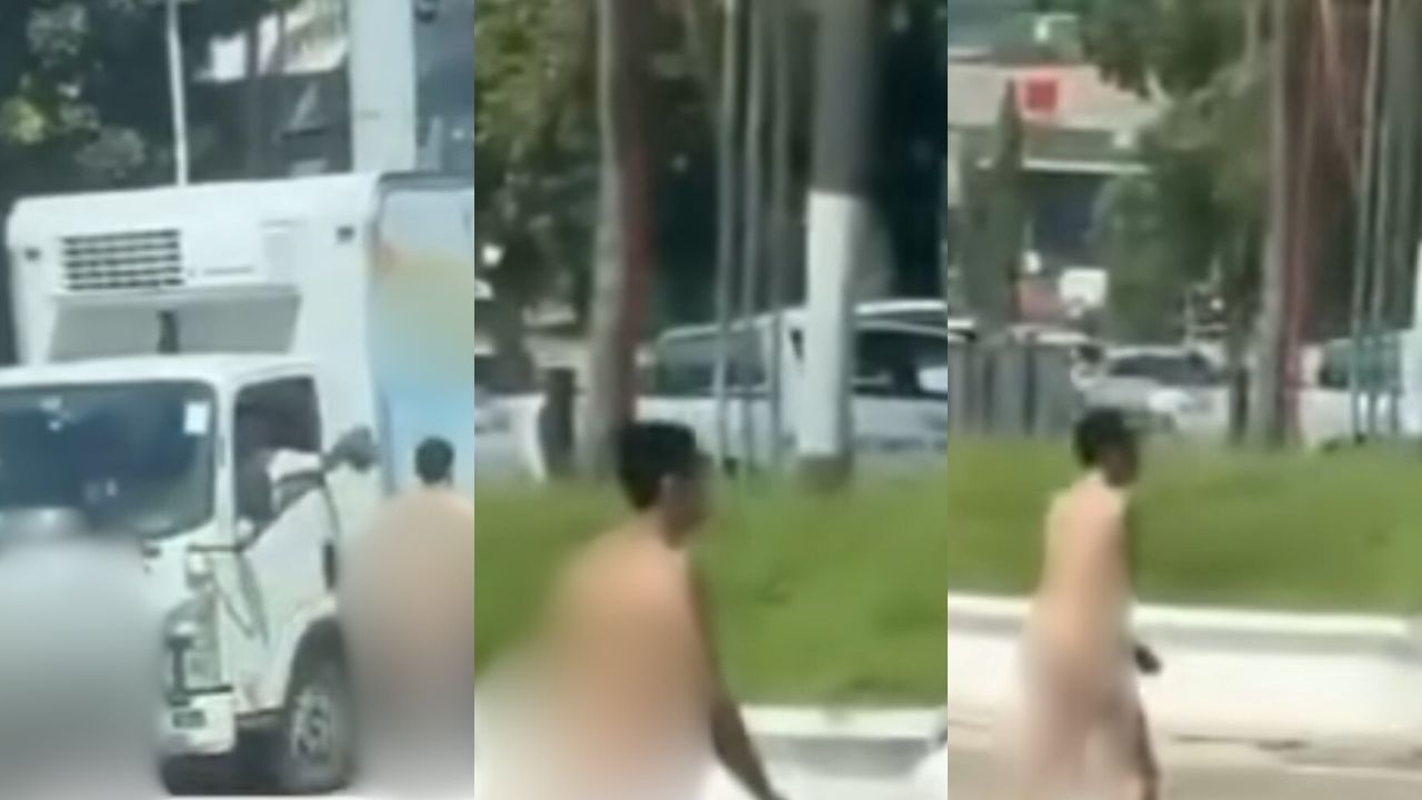 Hombre desnudo es captado recorriendo San Pedro Sula Imagen de Hombre desnudo es captado recorriendo San Pedro Sula