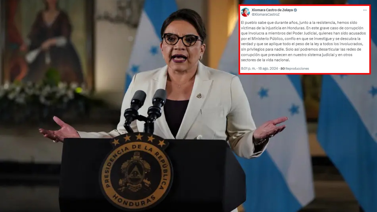 Xiomara Castro pide aplicar 'todo el peso de la ley' en caso de corrupción en el Poder Judicial Imagen de Xiomara Castro pide aplicar 'todo el peso de la ley' en caso de corrupción en el Poder Judicial