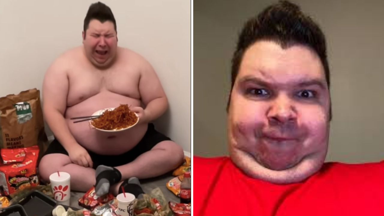 Nikocado Avocado antes de adelgazar