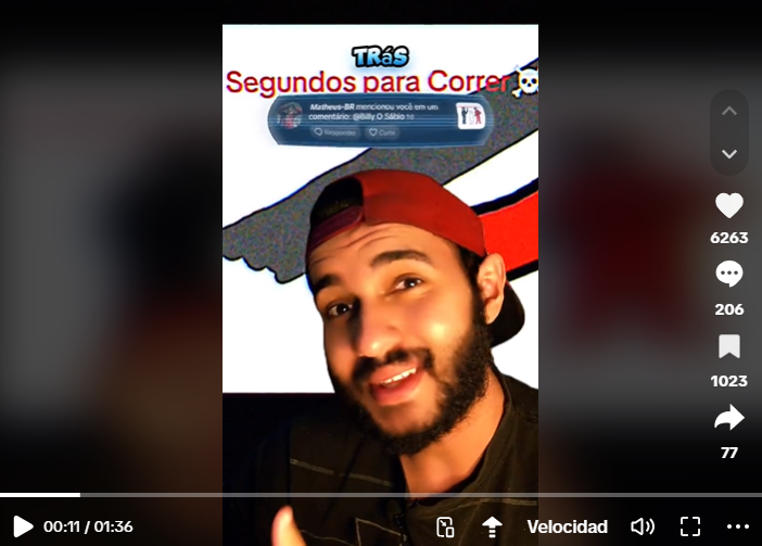 influencer reacciona al video viral