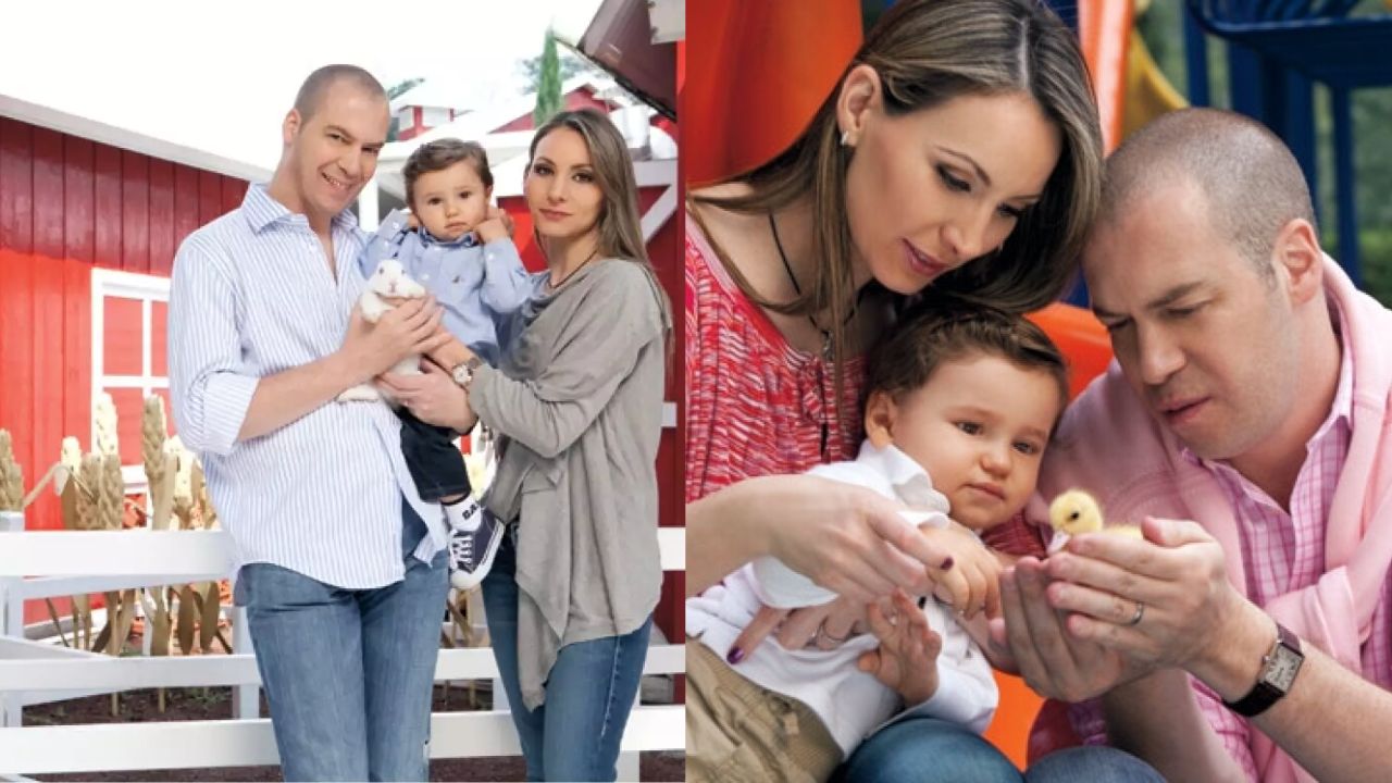 Foto de André Marín junto a su esposa 