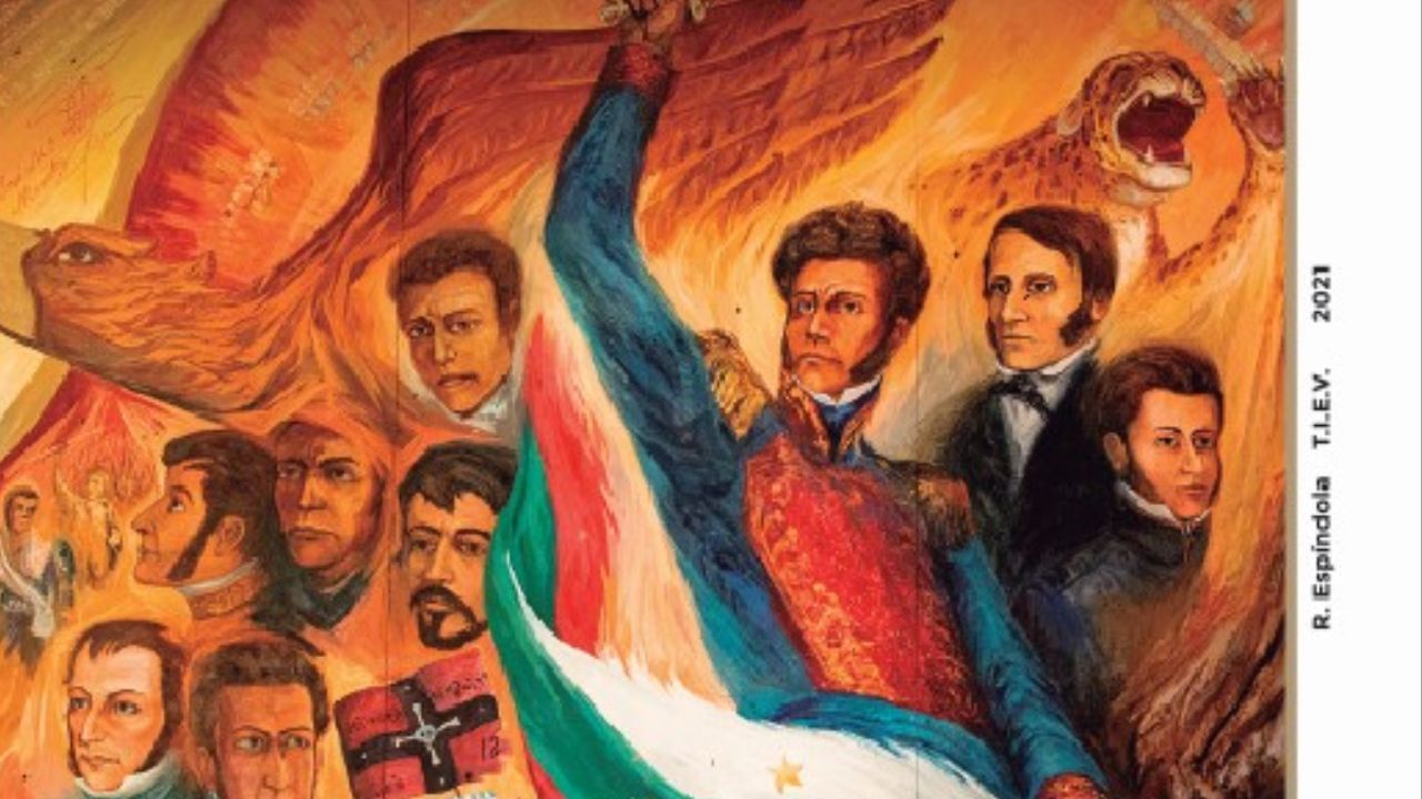Cuadro de pintura de todos los personajes que intervinieron en la independencia de México.