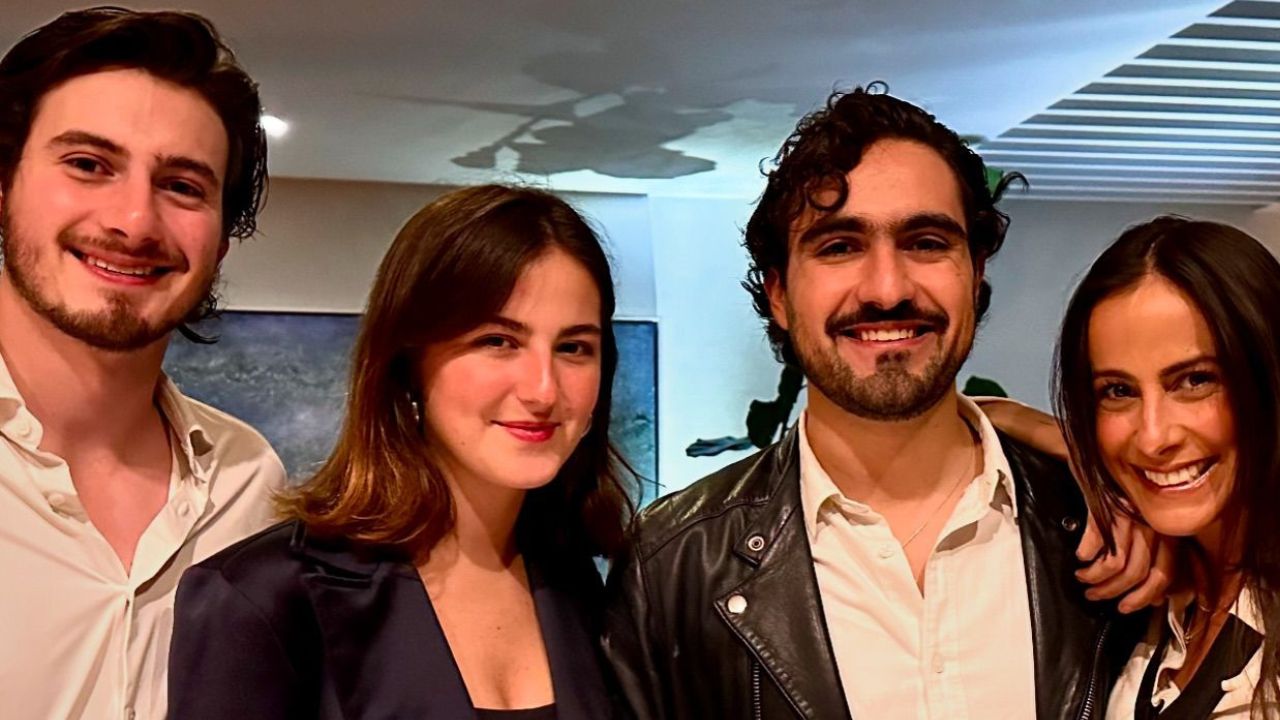 Paulina Mercado y sus hijos