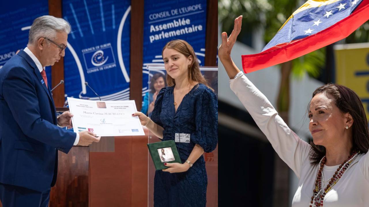 Imagen de María Corina Machado gana el premio Václav Havel de Derechos Humanos del Consejo de Europa