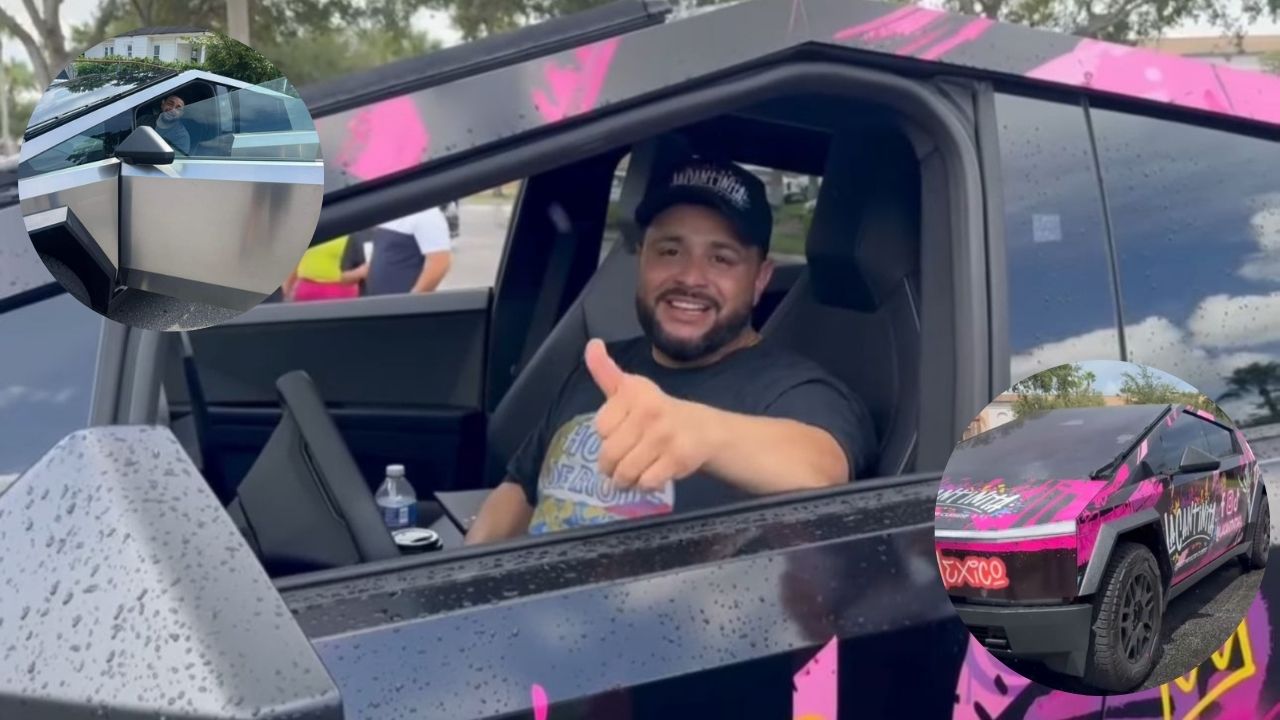 Hondureño se roba miradas recorriendo Nueva York con su Tesla Cybertruck Imagen de Hondureño se roba miradas recorriendo Nueva York con su Tesla Cybertruck