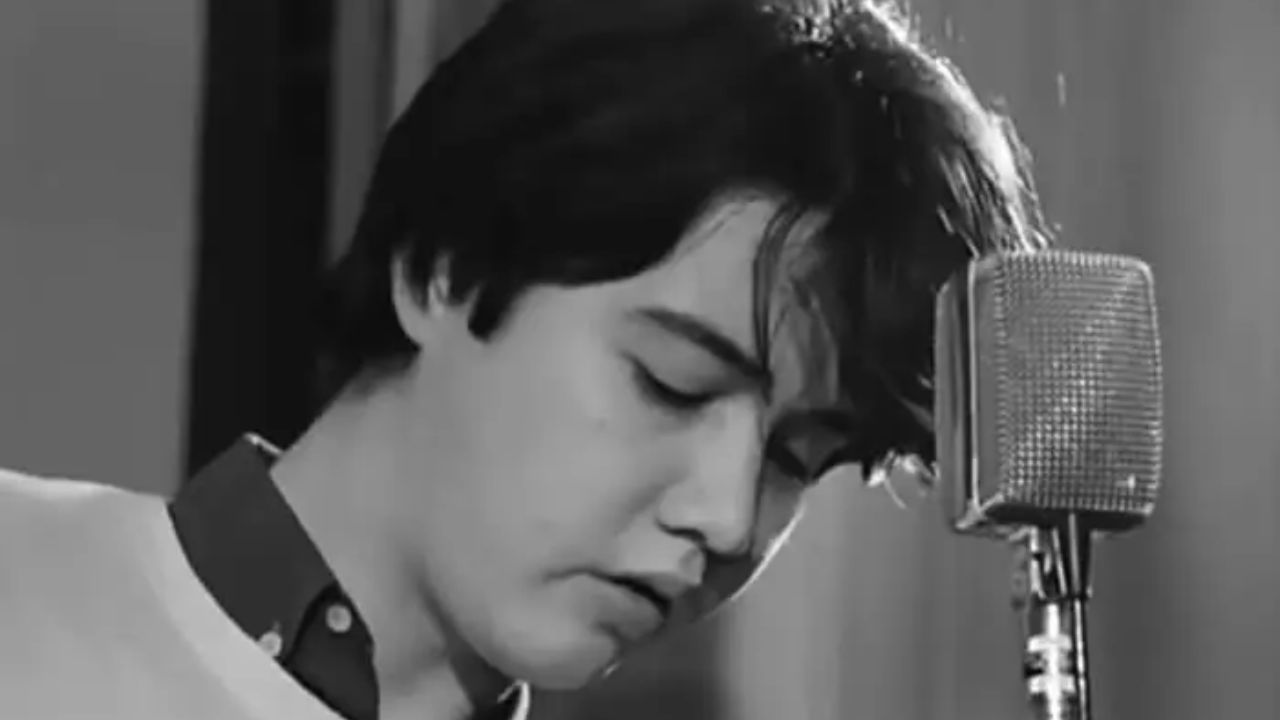 Ricky Morales en blanco y negroi cuando era joven.