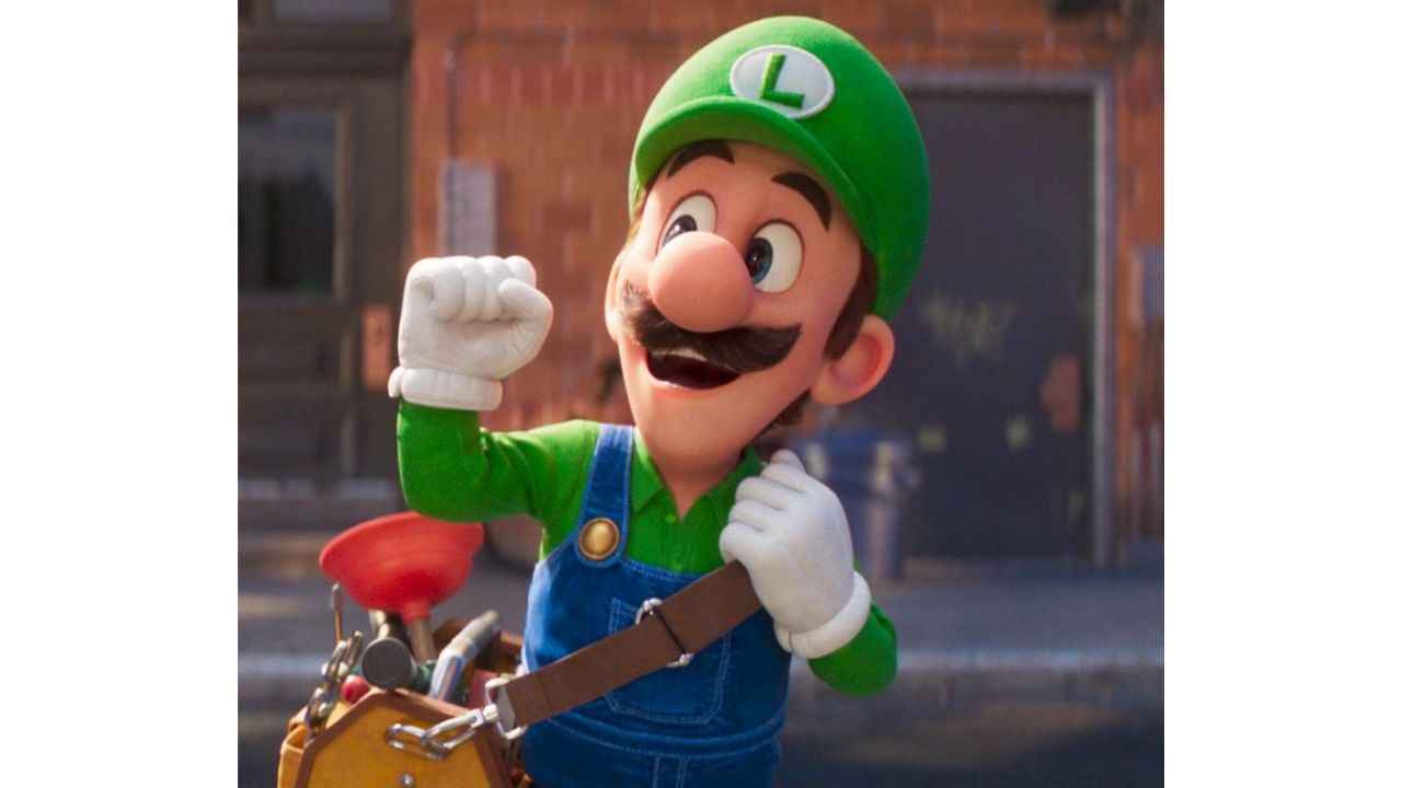 Amigo de Mario vestido de color verde.