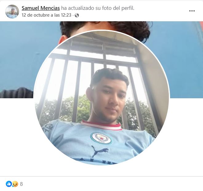 Foto del Joven que muere decapitado en Yoro
