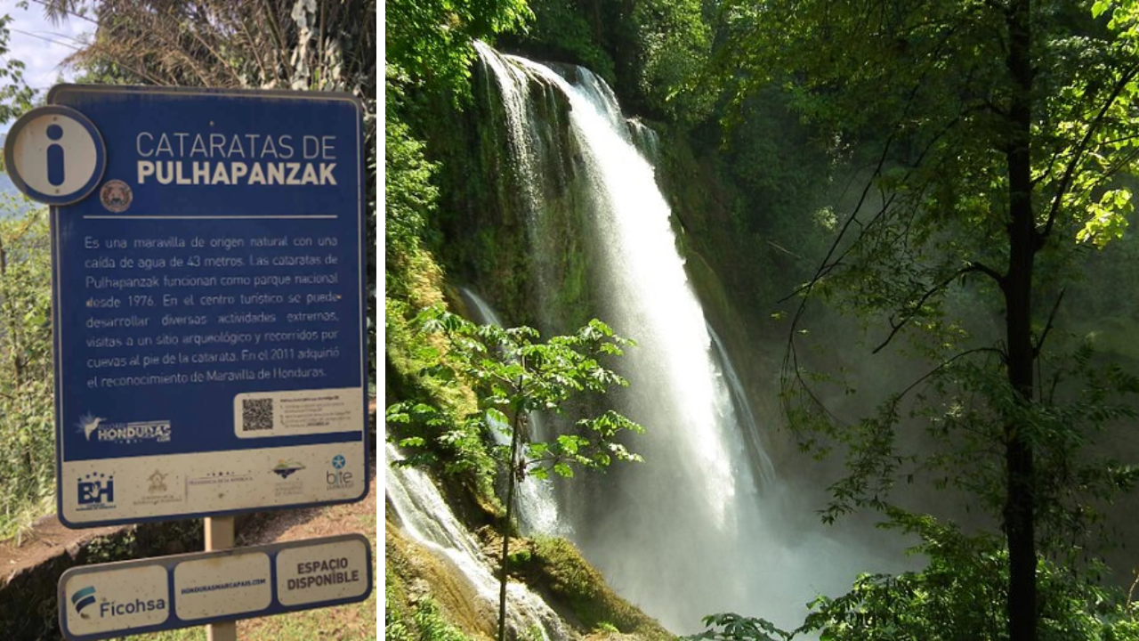 Registro de las Cataratas de Pulhapanzak, siendo en 1976 que comenzó a funcionar como parque nacional.