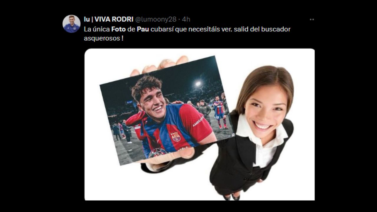 foto filtrada de Pau Cubarsí. Foto: Twitter. 