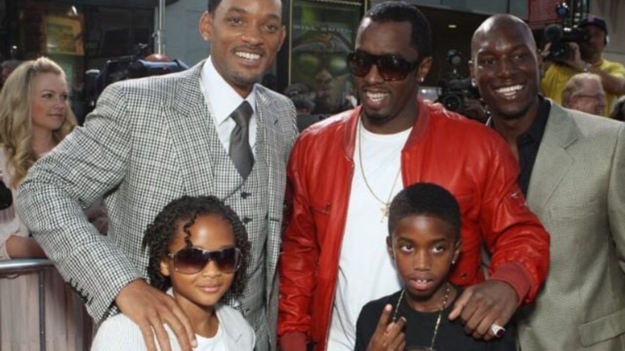 Jaden Smith, P Diddy y Will Smith