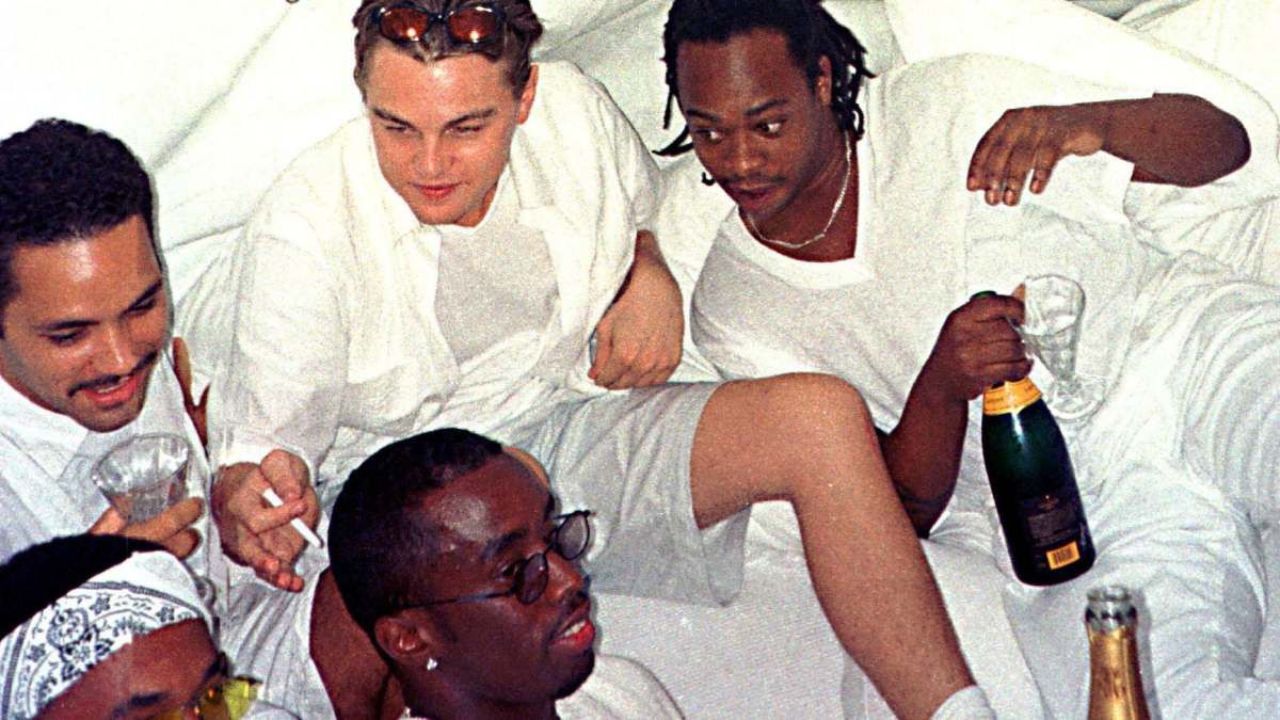 Leonardo DiCaprio en una fiesta de Diddy
