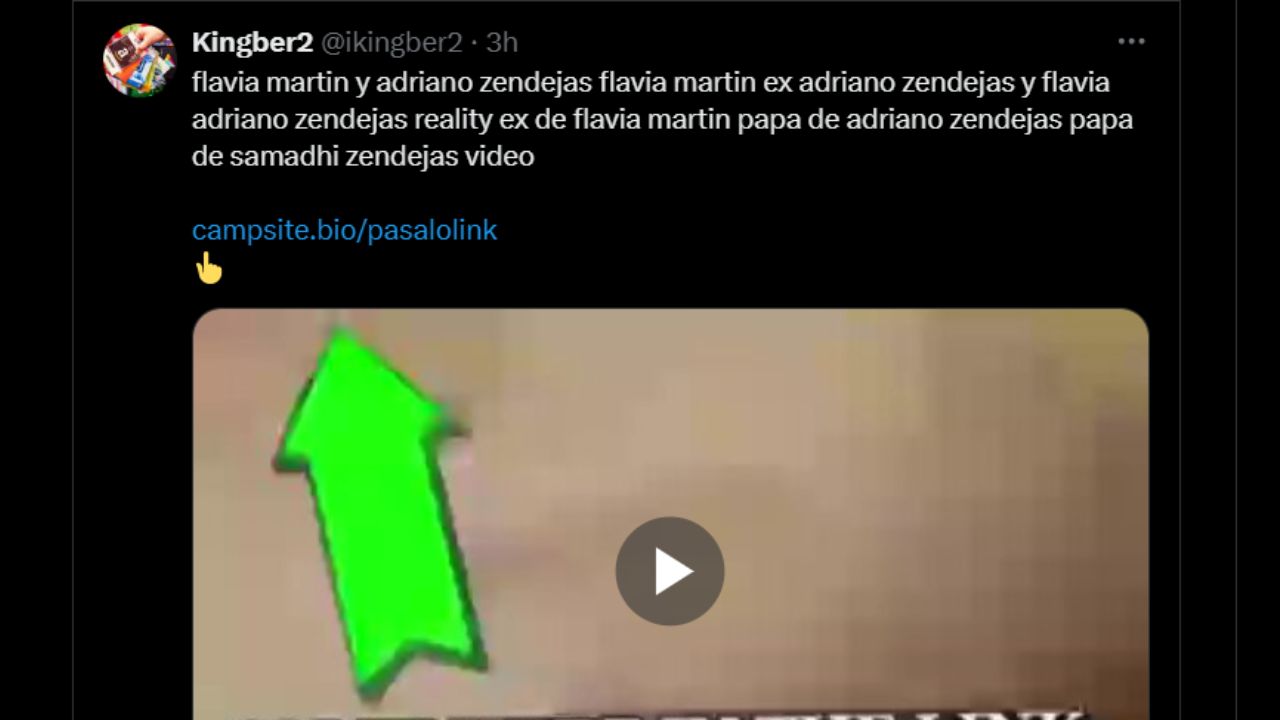 Video de Flavia Martin en Twitter