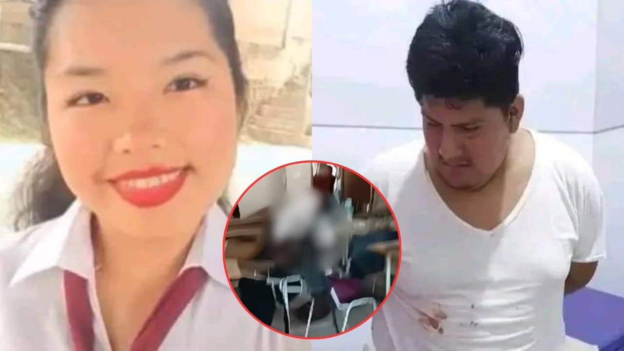 Imagen de Video muestra momento en que joven mata a su exnovia en salón de clases
