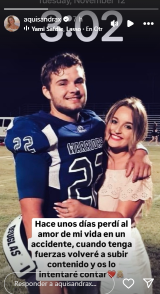 Sandra Pérez y su novio