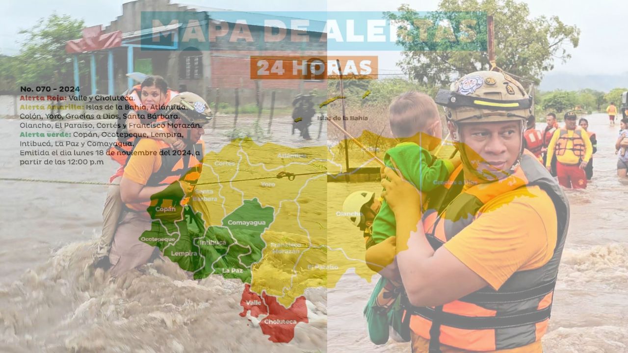 Copeco: Solo el sur sigue en alerta roja, el resto del país queda en amarilla y verde Imagen de Copeco: Solo el sur sigue en alerta roja, el resto del país queda en amarilla y verde
