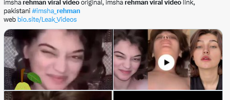 video filtrado de Imsha Rehman