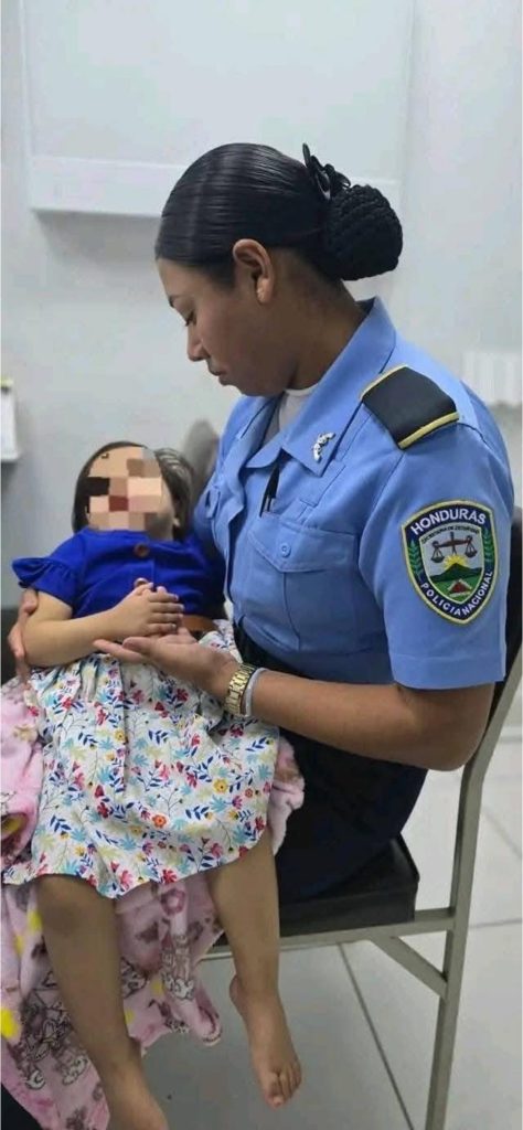 Niña abandonada San Pedro