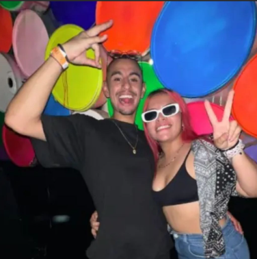 Foto de Catalina Leyva y su novio Andrés Cárdenas 