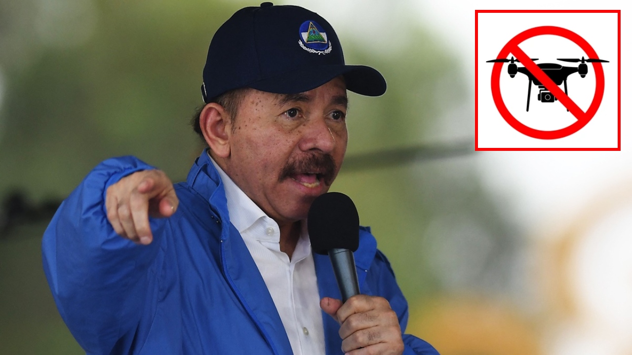 Daniel Ortega prohíbe los drones en Nicaragua Imagen de Daniel Ortega prohíbe los drones en Nicaragua