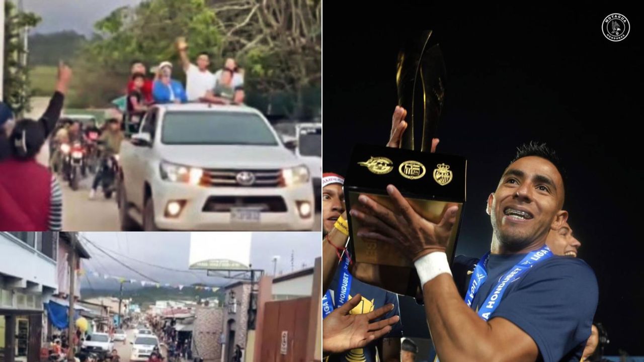 Jugador del Motagua es recibido como héroe en su pueblo natal tras coronarse campeón nacional Imagen de Jugador del Motagua es recibido como héroe en su pueblo natal tras coronarse campeón nacional