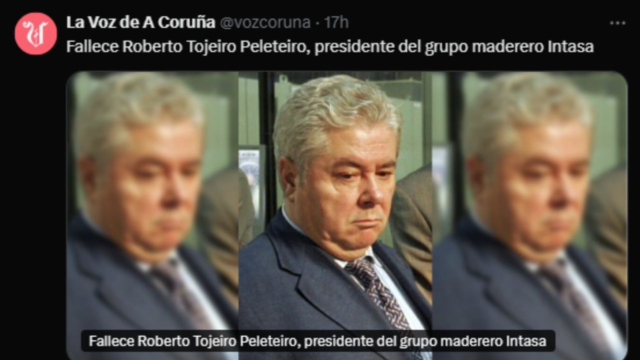 Captura de pantalla de Roberto, que sale vestido de traje formal color gris y blanco.