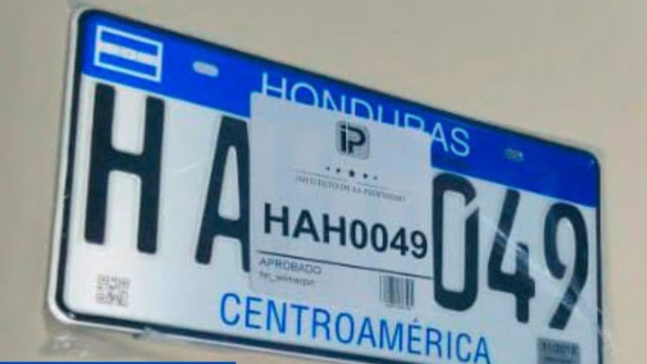 placas en Honduras 2025 Foto: cortesía 