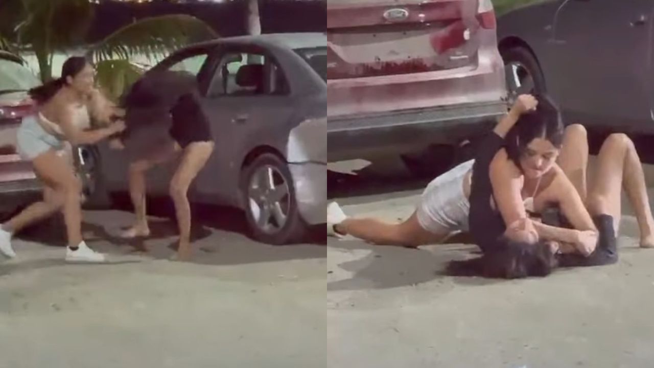 Imagen de Captan a mujeres peleando en playa de Puerto Cortés