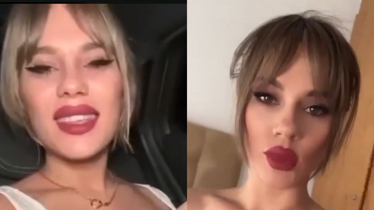 Fotos de los videos de Carolina Cazadora que sube a su cuenta de Telegram 
