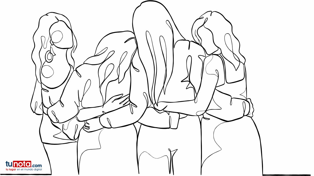 Dibujo de Mejores Amigas
