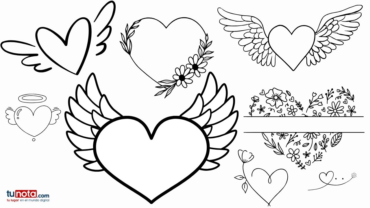 Plantillas de corazones