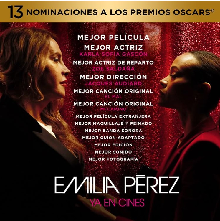 Nominaciones de Emilia Pérez escritas