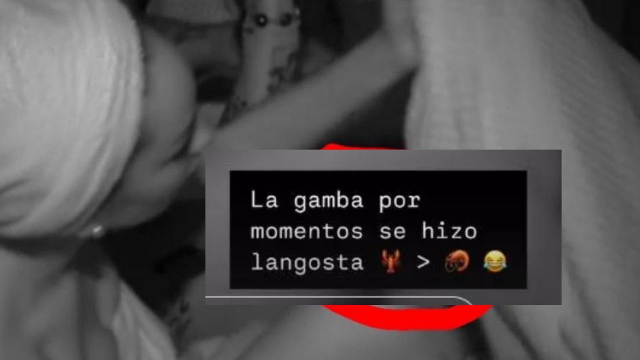 Foto de la gamba de Manuel Gónzalez, participante de la Isla de las Tentaciones.  