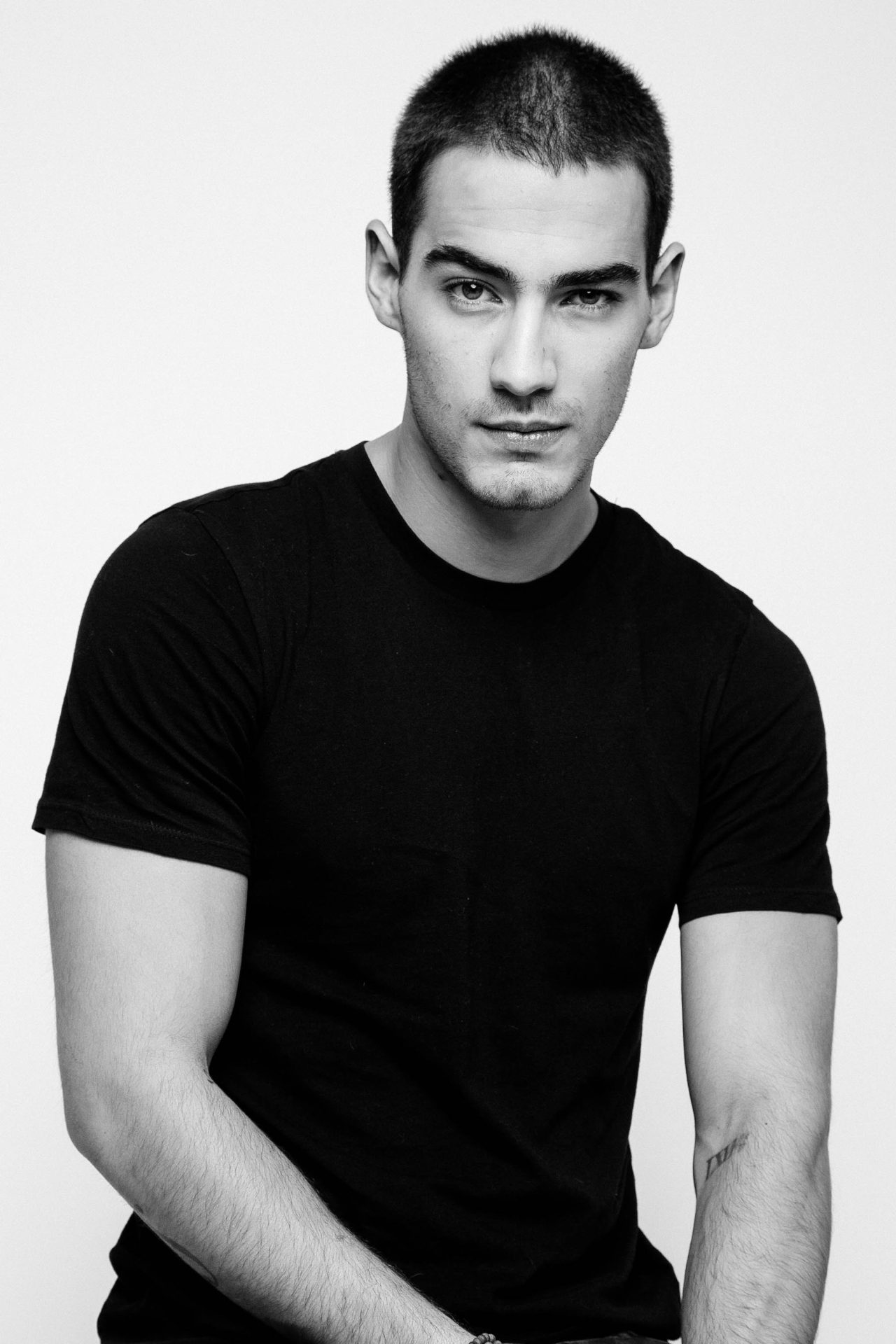 Michel Duval en una fotografía en blanco y negro