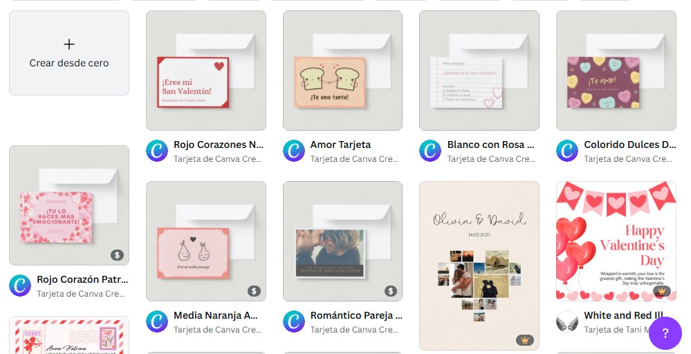 Plantillas de cartas en Canva