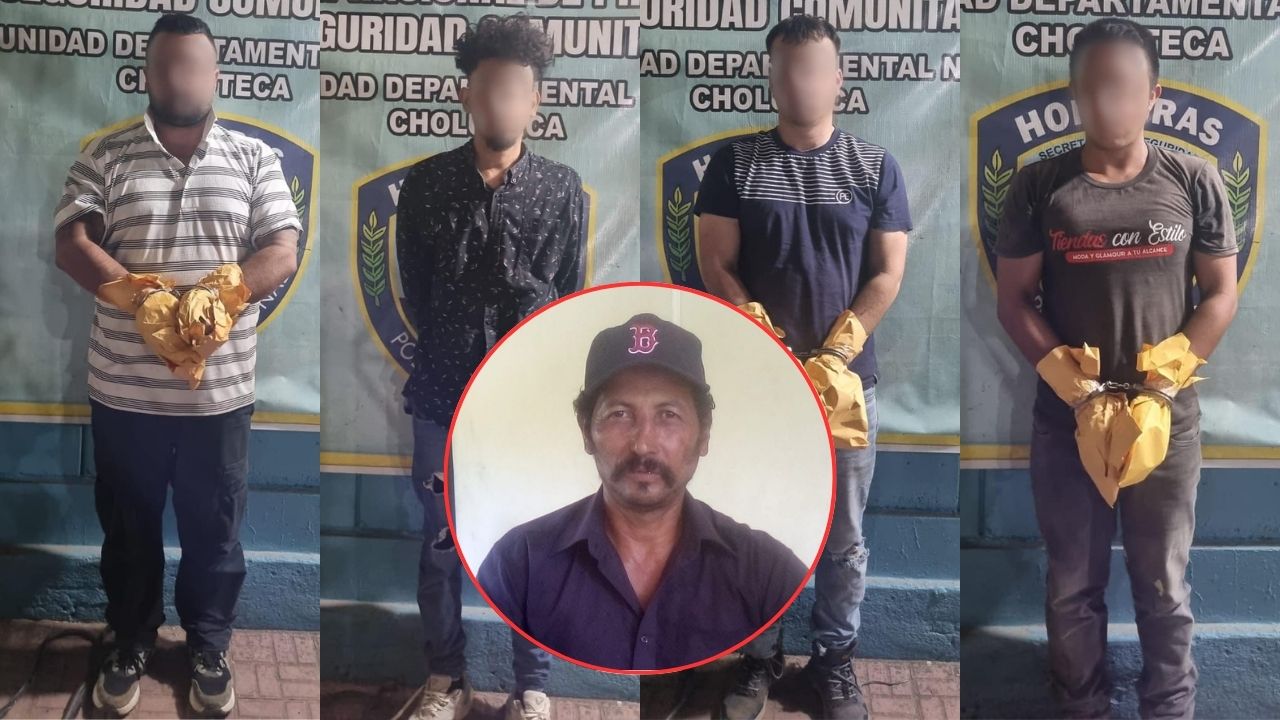 Capturan a cuatro hombres por asesinato de guardia de seguridad en Choluteca Imagen de Capturan a cuatro hombres por asesinato de guardia de seguridad en Choluteca