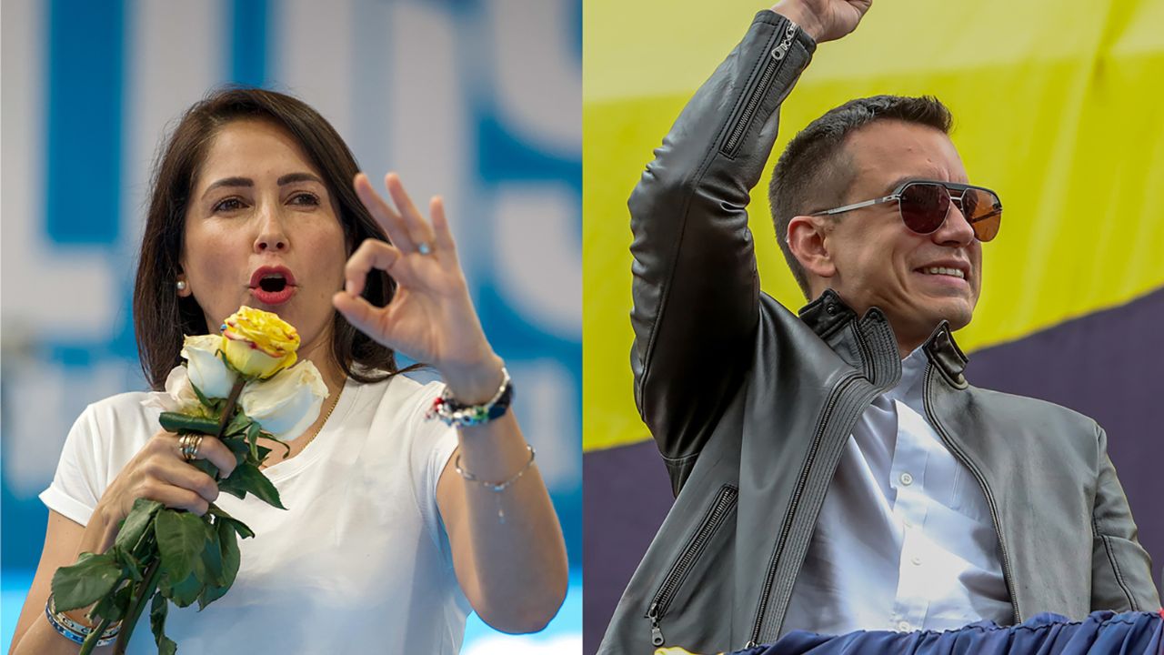 Daniel Noboa y Luisa González, separados por sólo dos puntos con el 40 % escrutado Imagen de Daniel Noboa y Luisa González, separados por sólo dos puntos con el 40 % escrutado