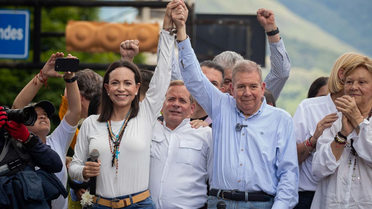Premio al Coraje de derechos humanos a Edmundo González y Corina Machado Imagen de Premio al Coraje de derechos humanos a Edmundo González y Corina Machado