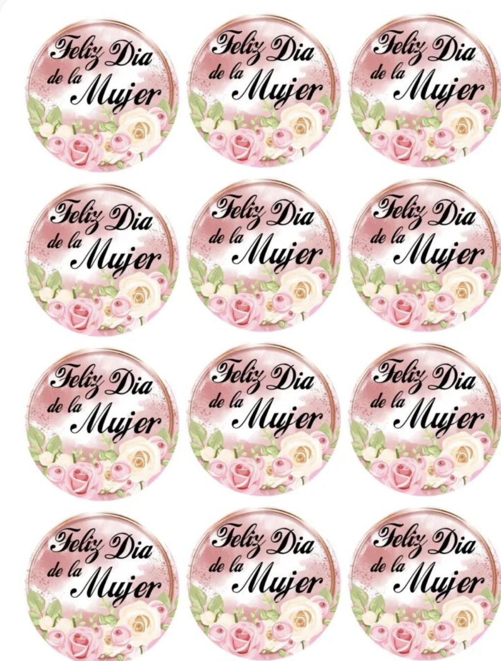 stickers del Día de la Mujer