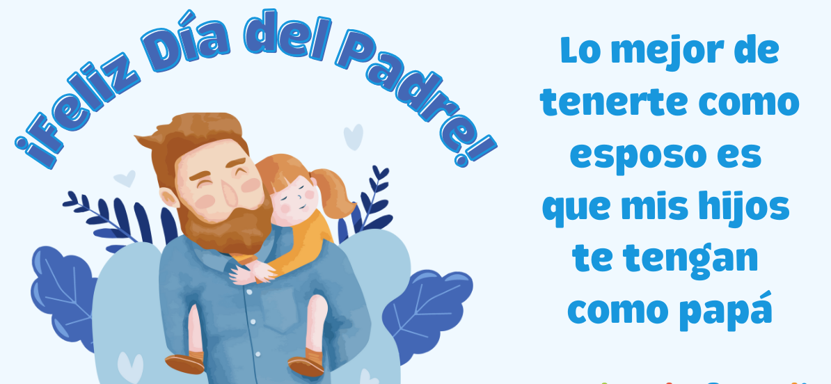 Frase del Día del Padre en una imagen