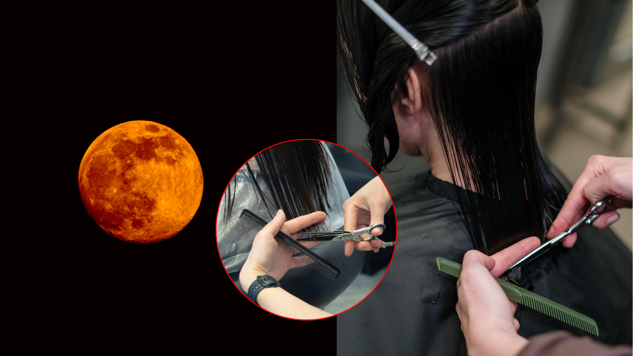 corte de pelo y un eclipse