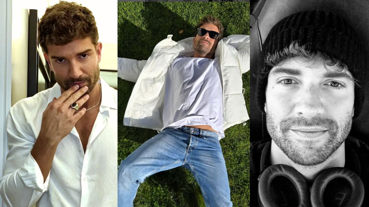 Pablo Alborán vestido de blanco
