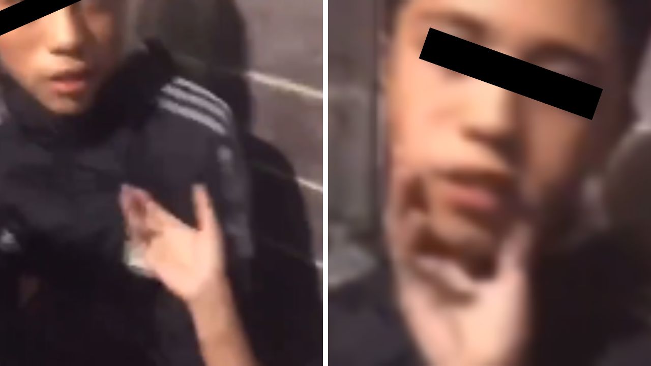 Fotos del video del asesino de Kim que se filtró en redes sociales. 