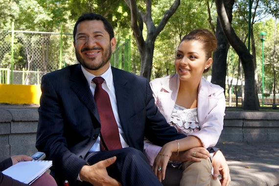 Daniela y su esposo Martí Batres.
