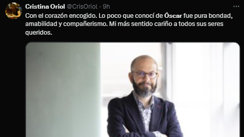 Foto de Óscar Muñoz periodista fallecido de la Vanguardia 
