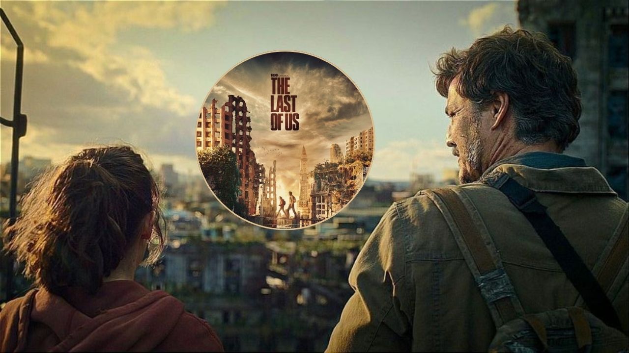 The last of us los protagonistas de la serie en una cuidad de Estados Unidos.